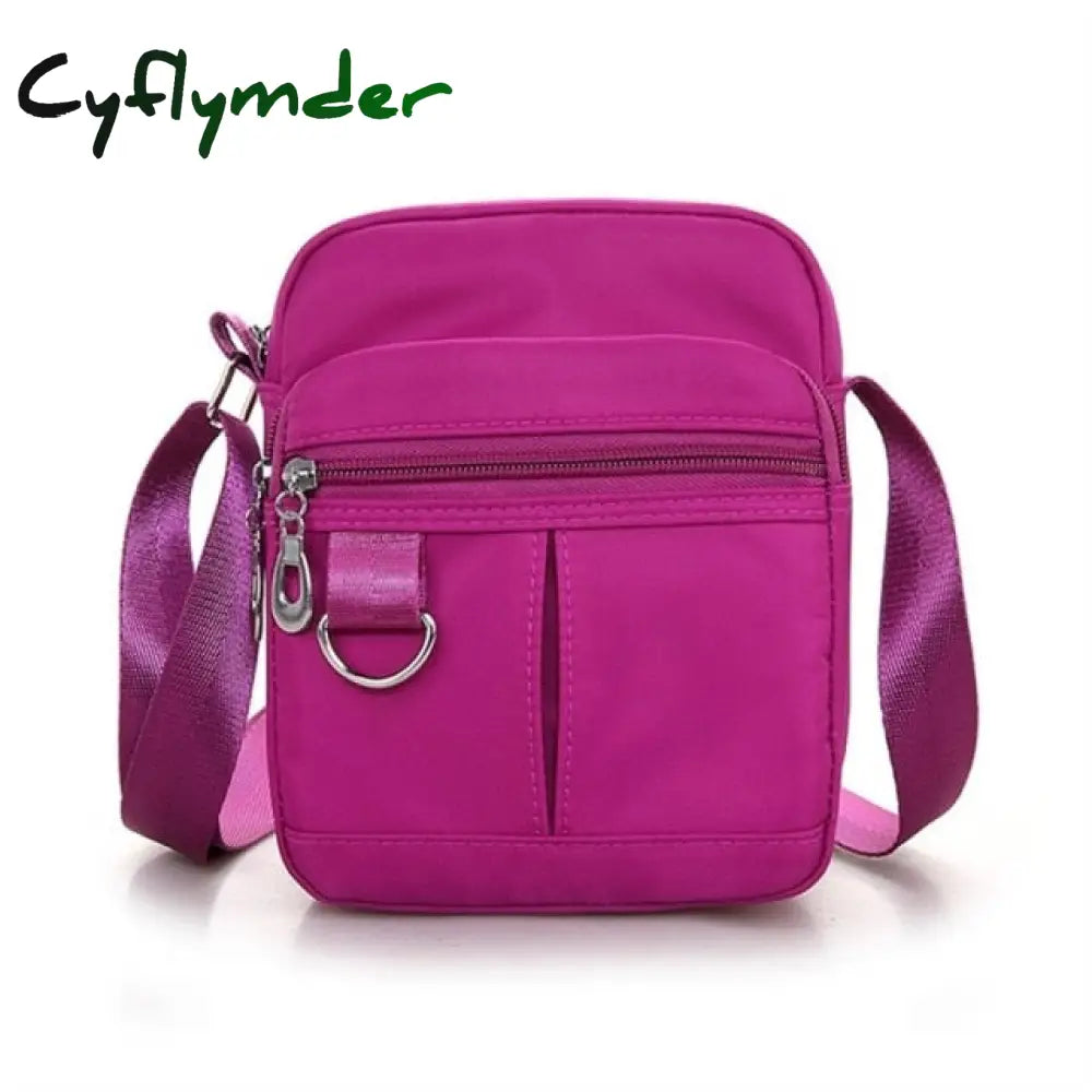 Women Nylon Shoulder Bag Waterproof Multi-Pocket Zipper Luxury Handbags Crossbody Bags For Designer