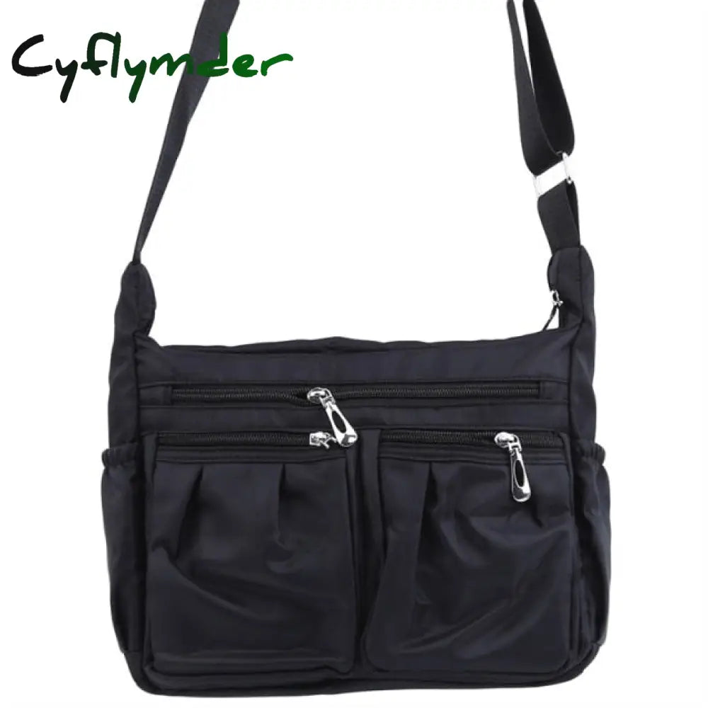 Women Nylon Shoulder Bag Waterproof Multi-Pocket Zipper Luxury Handbags Crossbody Bags For Designer