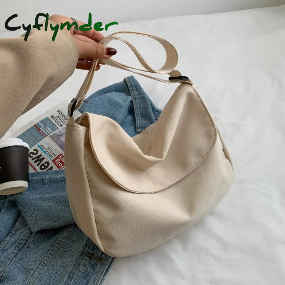 Women Shoulder Crossbody Book Bag Big Korean Nylon Fashion Students Messenger Bags For School Girls