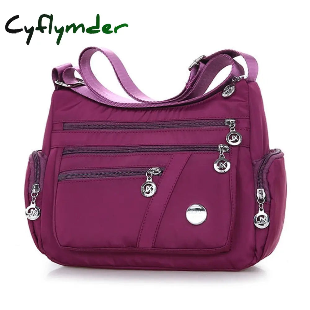 Women Shoulder Messenger Bag Waterproof Nylon Oxford Fashion Crossbody Handbags Large Capacity