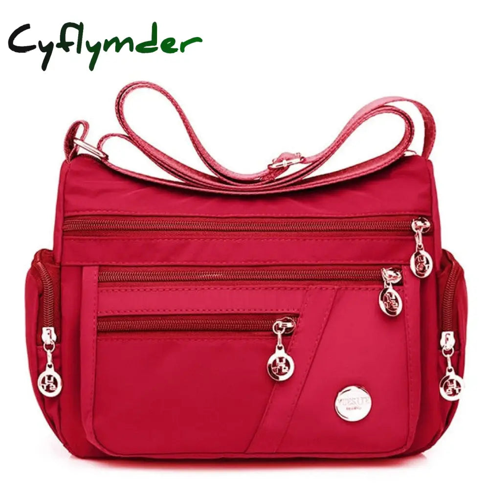 Women Shoulder Messenger Bag Waterproof Nylon Oxford Fashion Crossbody Handbags Large Capacity