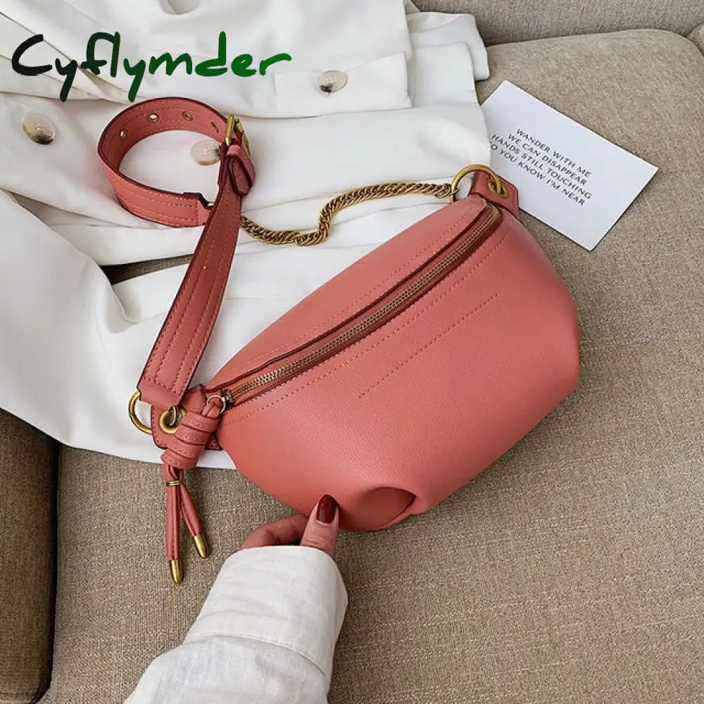 Women Waist Packs Leather Fanny Letter Belt Bags New High Quality Shoulder Wild Messenger Fashion