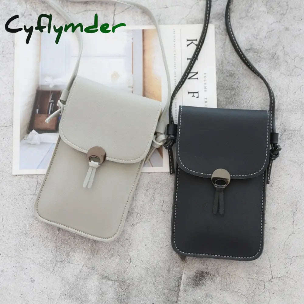 Women Wallet Bag Touch Screen Cell Phone Purse Smartphone Tassel Leather Shoulder Strap Handbag