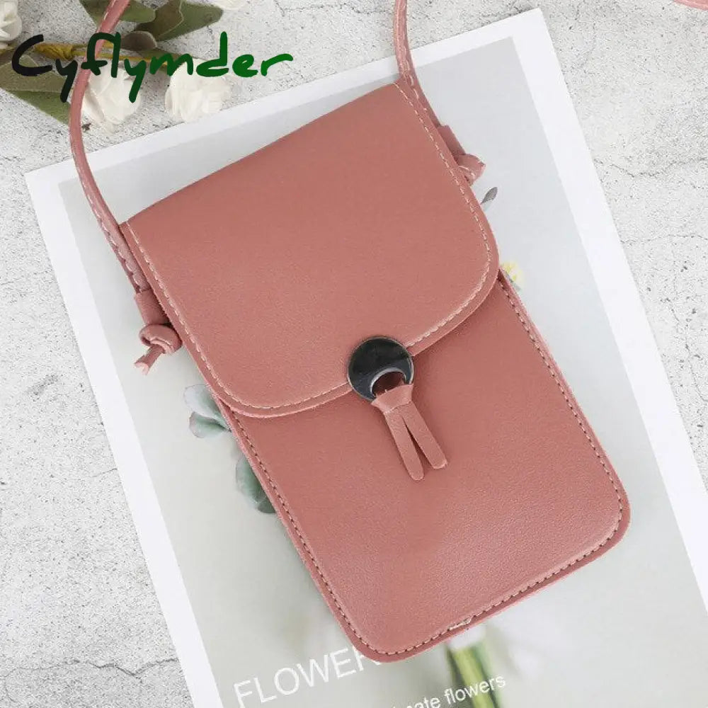 Women Wallet Bag Touch Screen Cell Phone Purse Smartphone Tassel Leather Shoulder Strap Handbag