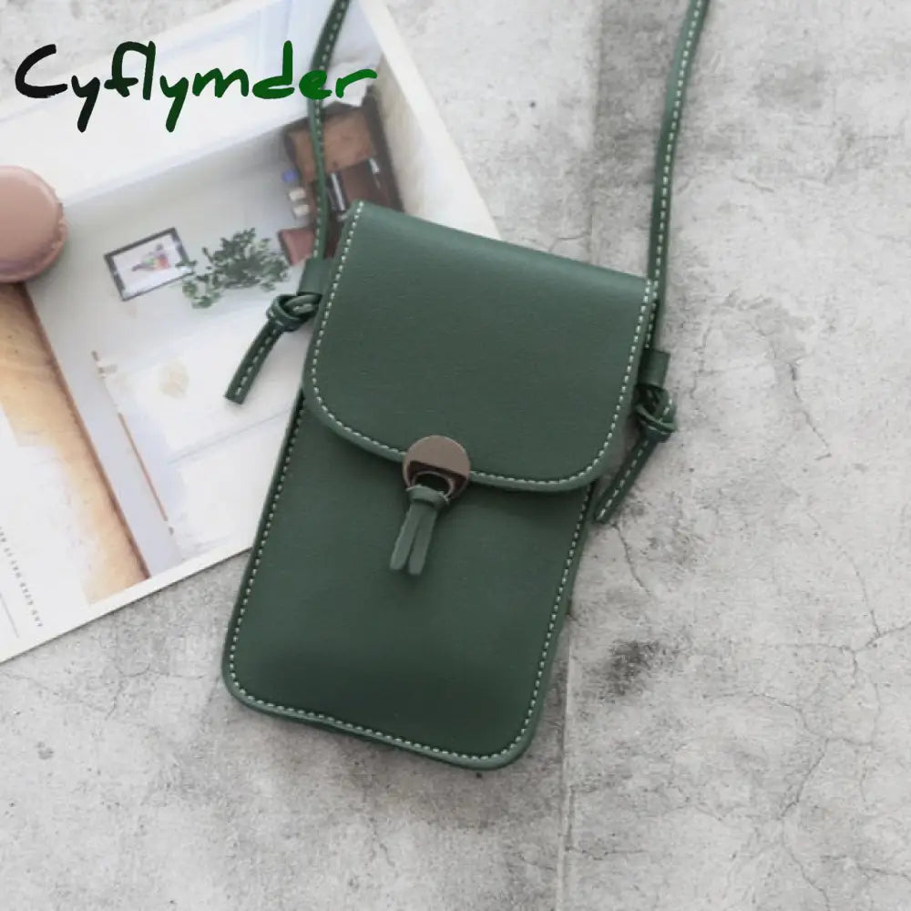 Women Wallet Bag Touch Screen Cell Phone Purse Smartphone Tassel Leather Shoulder Strap Handbag