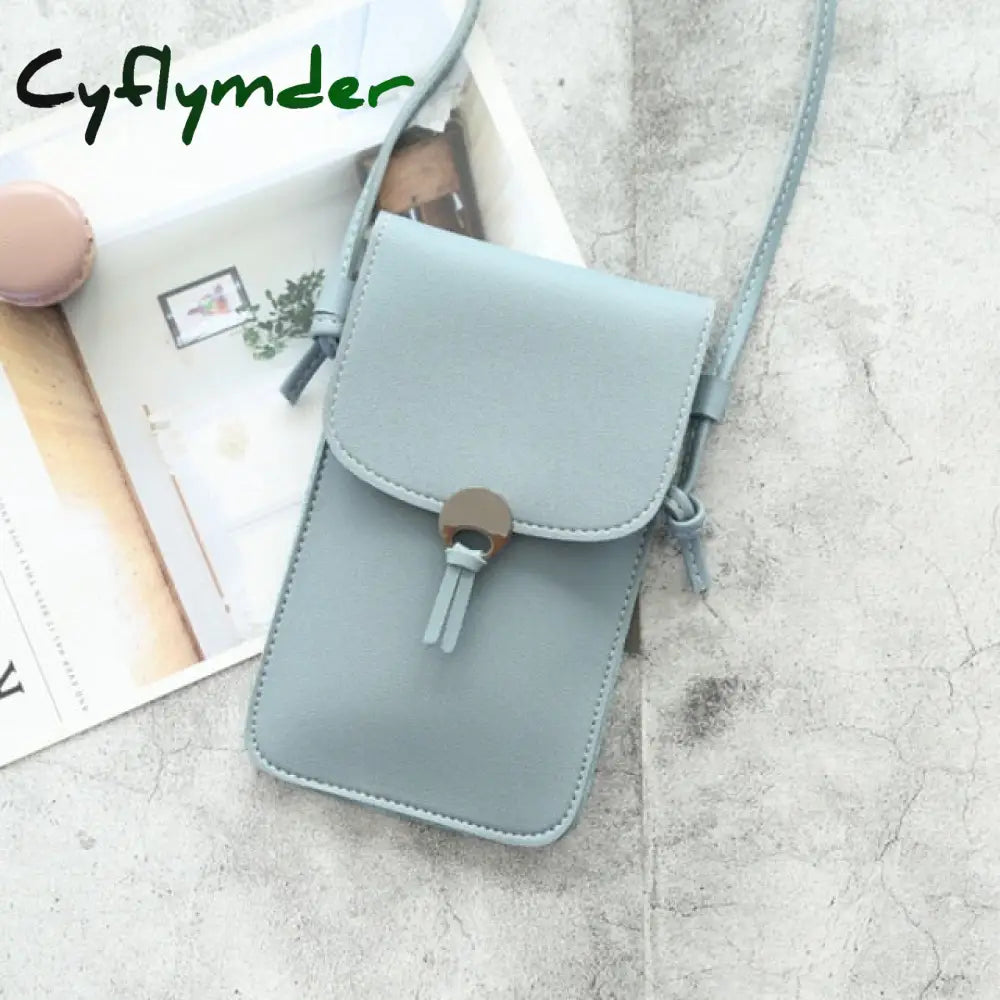 Women Wallet Bag Touch Screen Cell Phone Purse Smartphone Tassel Leather Shoulder Strap Handbag