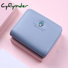 Women Wallet Fashion Cute Mushroom Money Bag Ladies Short Leather Clutch Girl Small Purse Coin Card