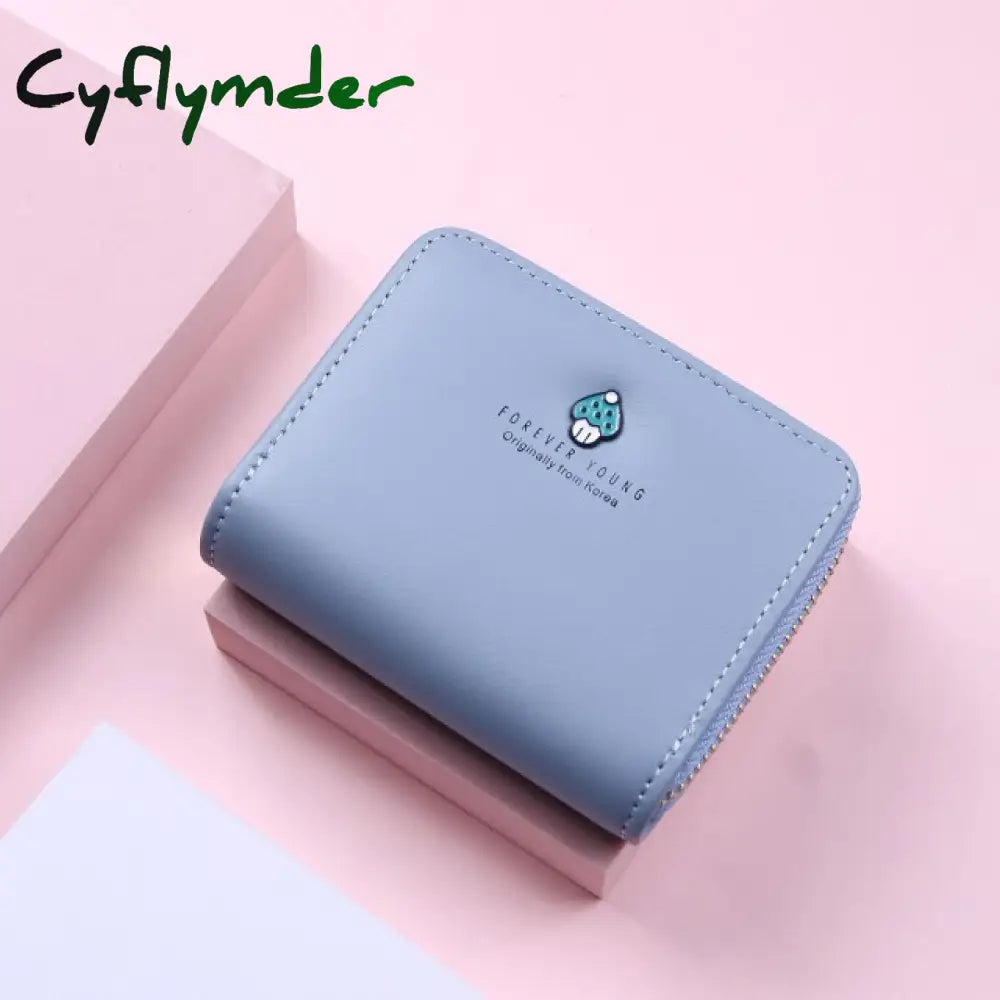 Women Wallet Fashion Cute Mushroom Money Bag Ladies Short Leather Clutch Girl Small Purse Coin Card