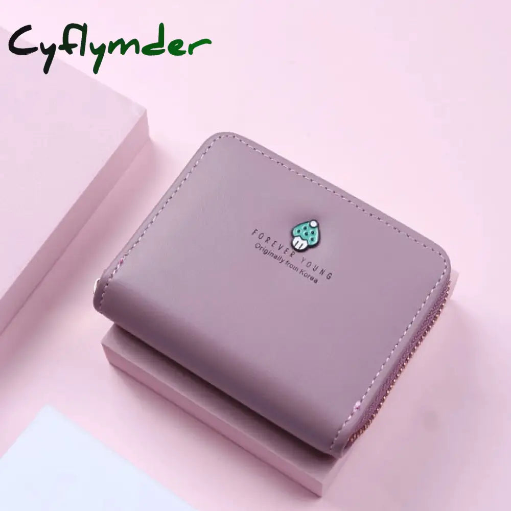 Women Wallet Fashion Cute Mushroom Money Bag Ladies Short Leather Clutch Girl Small Purse Coin Card