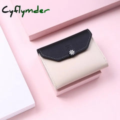 Women Wallet Fashion Money Bag Ladies Short Leather Card Holder Girl Small Clutch Purse Coin Black