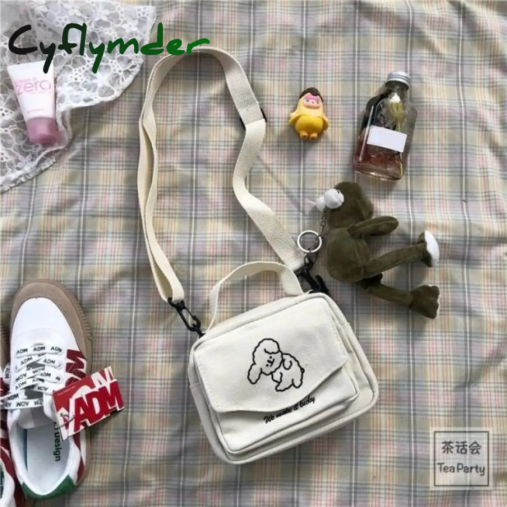 Women’s Messenger Bags Ladies Canvas Printed Cute Envelope Bag Lady Sweet Cartoon Student