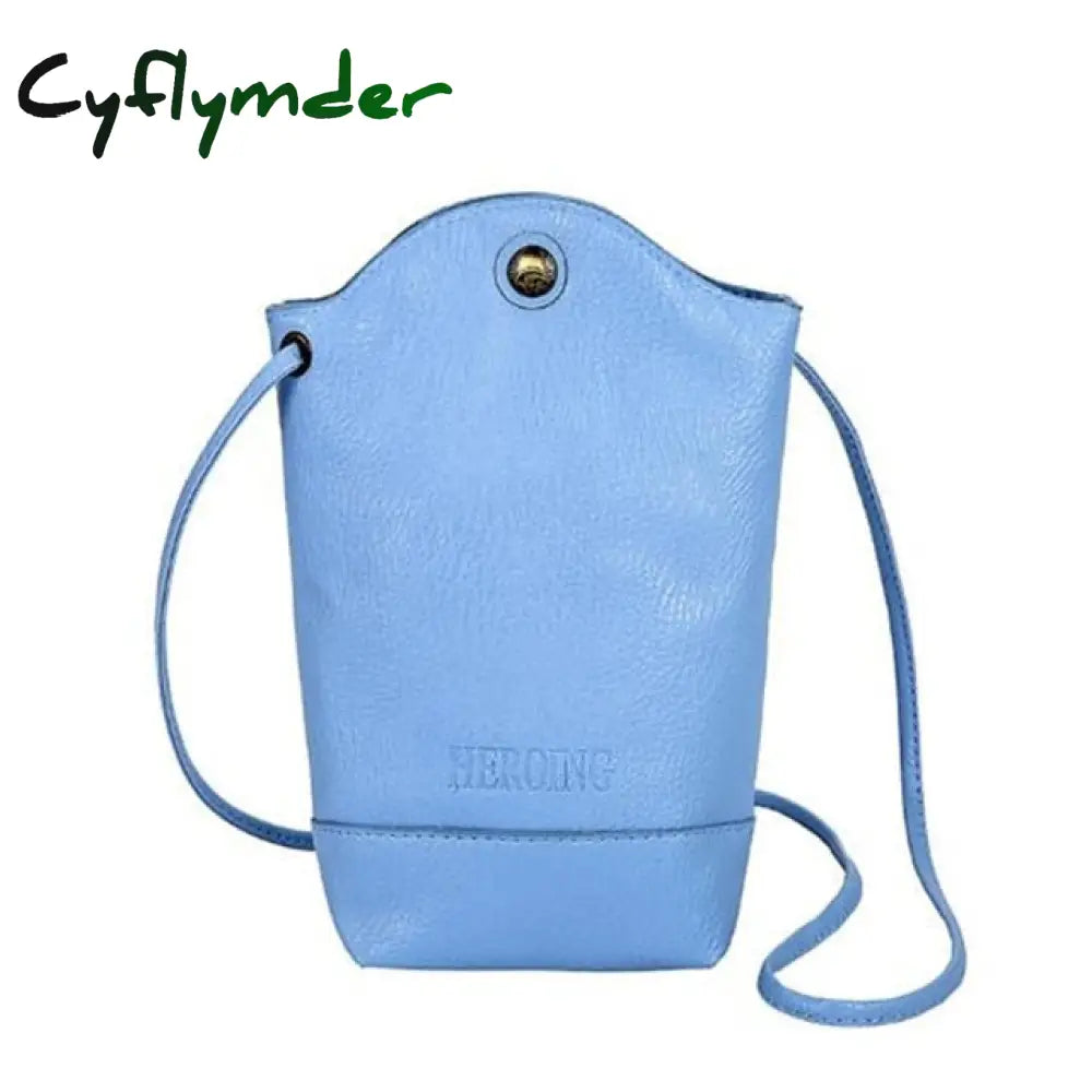 Women’s Mobile Phone Bag Female Messenger Shoulder Bags Crossbody Retro Pu Leather Mini Handbags