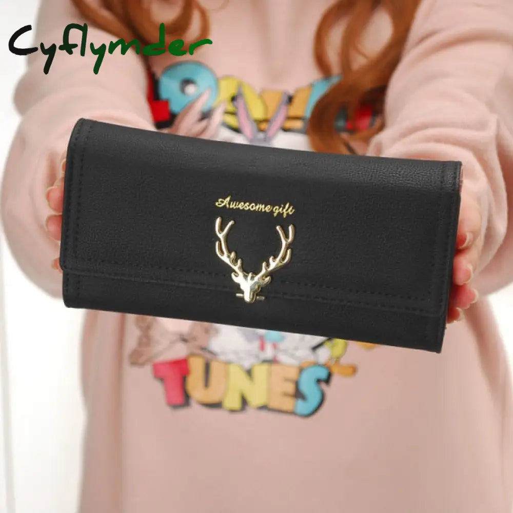 Women’s Wallet Purse Pu Leather New Fashion Clutch Portefeuille Large Capacity Long Short Coin