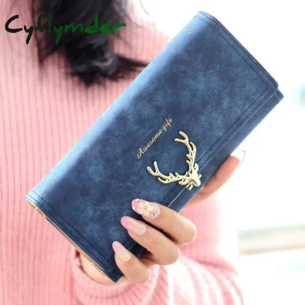 Women’s Wallet Purse Pu Leather New Fashion Clutch Portefeuille Large Capacity Long Short Coin