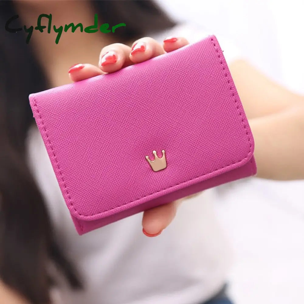 Women’s Wallet Short Women Coin Purse Crown Wallets For Woman Card Holder Small Ladies Female