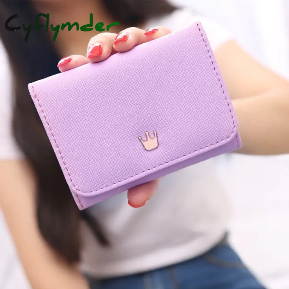 Women’s Wallet Short Women Coin Purse Crown Wallets For Woman Card Holder Small Ladies Female