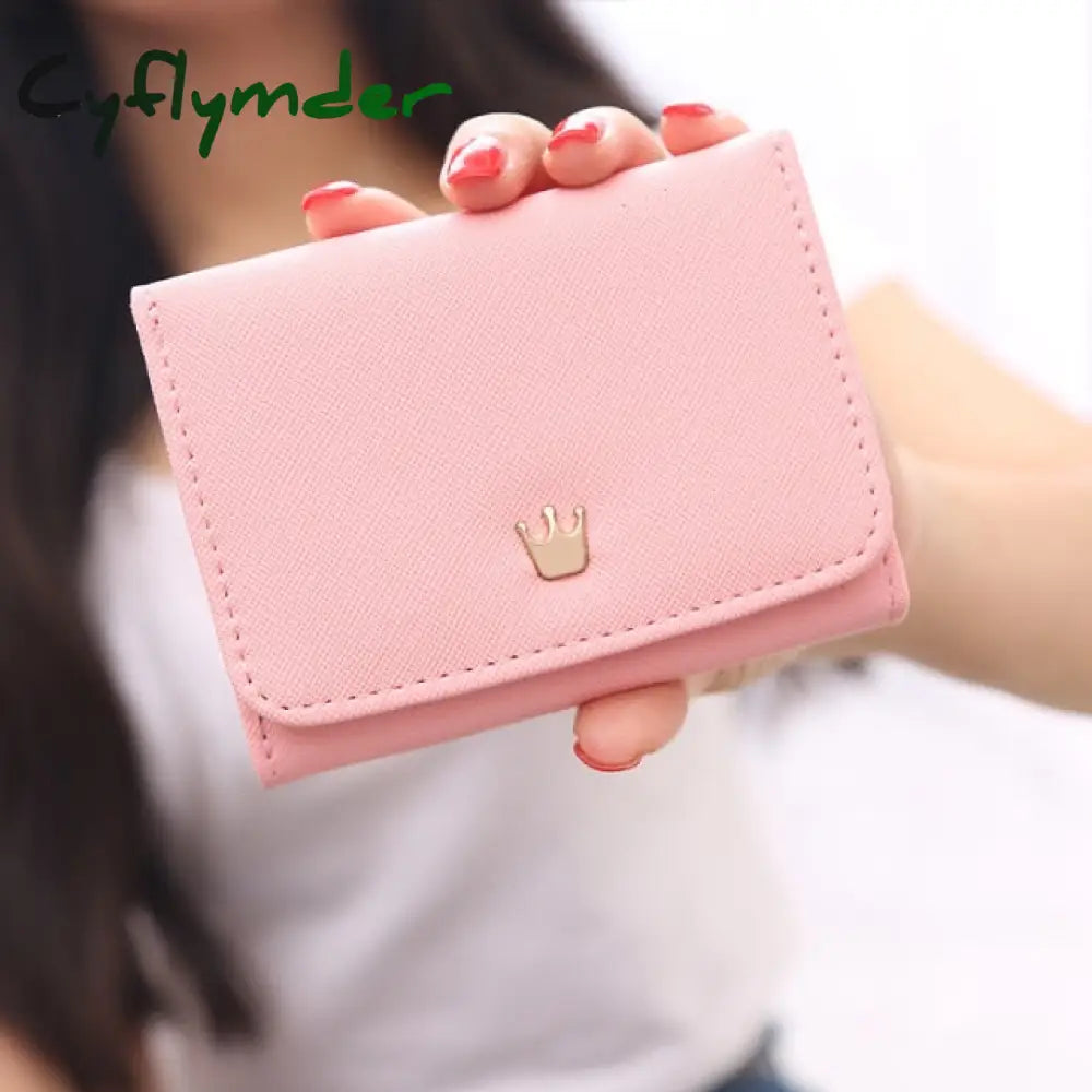 Women’s Wallet Short Women Coin Purse Crown Wallets For Woman Card Holder Small Ladies Female