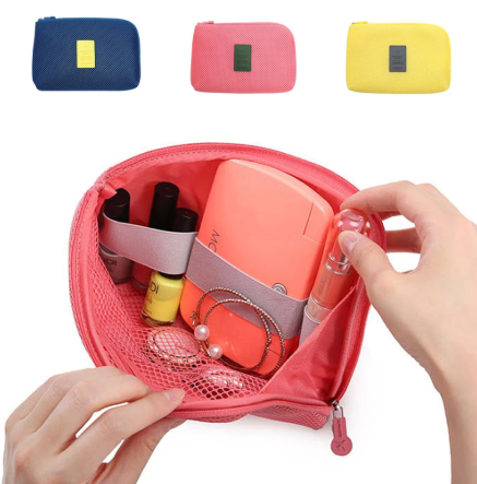 Cyflymder Portable Data Cable Storage Bag Earphone Wire Organizer Case for Headphone Line Headset Closet Organizer Storage Box Storage Home