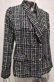 Cyflymder - Brown Casual Print Patchwork Cardigan Turn-back Collar Outerwear