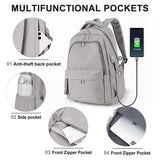 Cyflymder Laptop Backpack for Women, Anti Theft Work Backpack for 14 Inch, School Backpack Nurse Backpack, Bookbag for Teenage Girls Boys