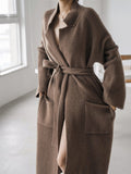Cyflymder - Solid Knit Trench Coat