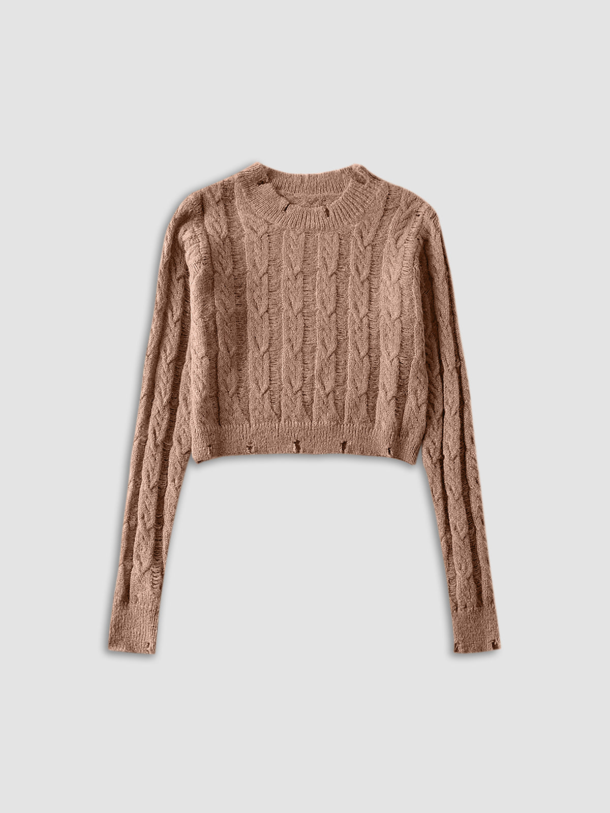 Cyflymder - Snowflake Crochet Knit Shirt