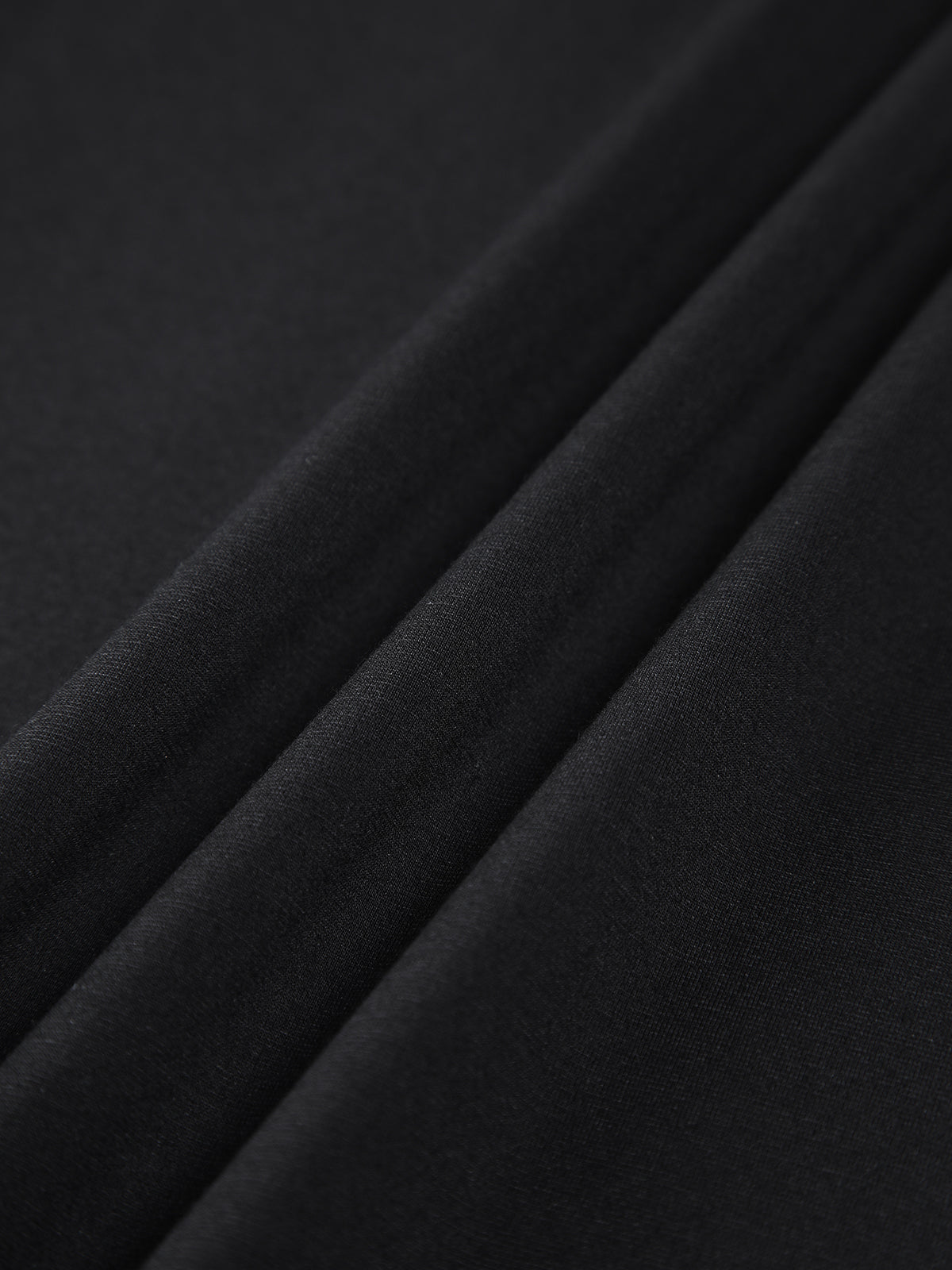Cyflymder - Mockneck Oblique Cutout Rib Long Sleeve Short Dress
