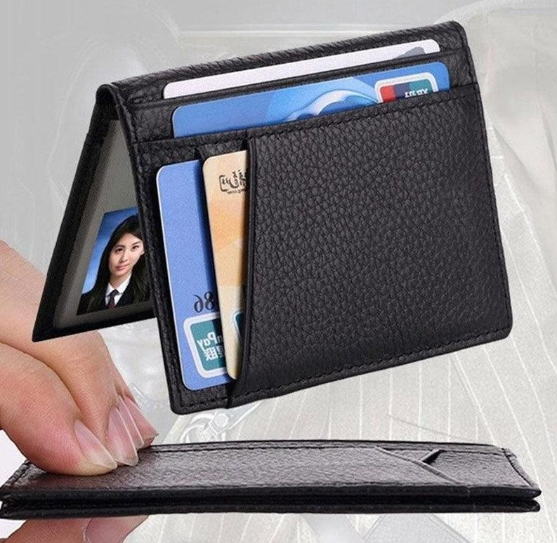 Cyflymder Ultra Slim RFID Blocking Leather Wallet Credit ID Card For M –  cyflymder