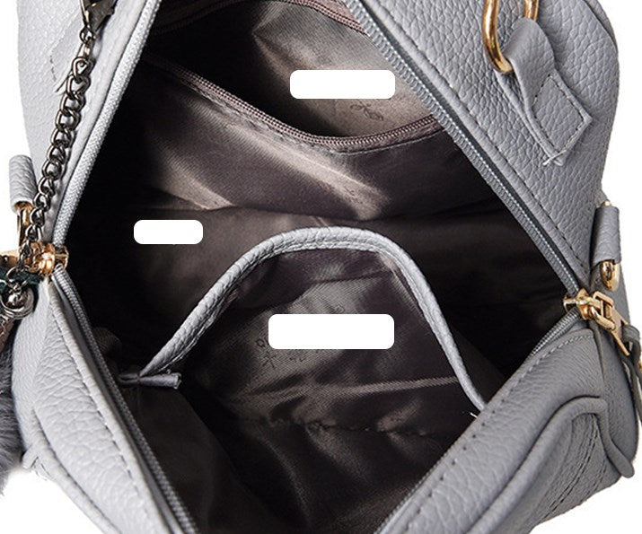 Cyflymder PU Leather Handbag For Women Girl Fashion Tassel Messenger Bags With Ball Bolsa Female Shoulder Bags Ladies Party Crossby Bag