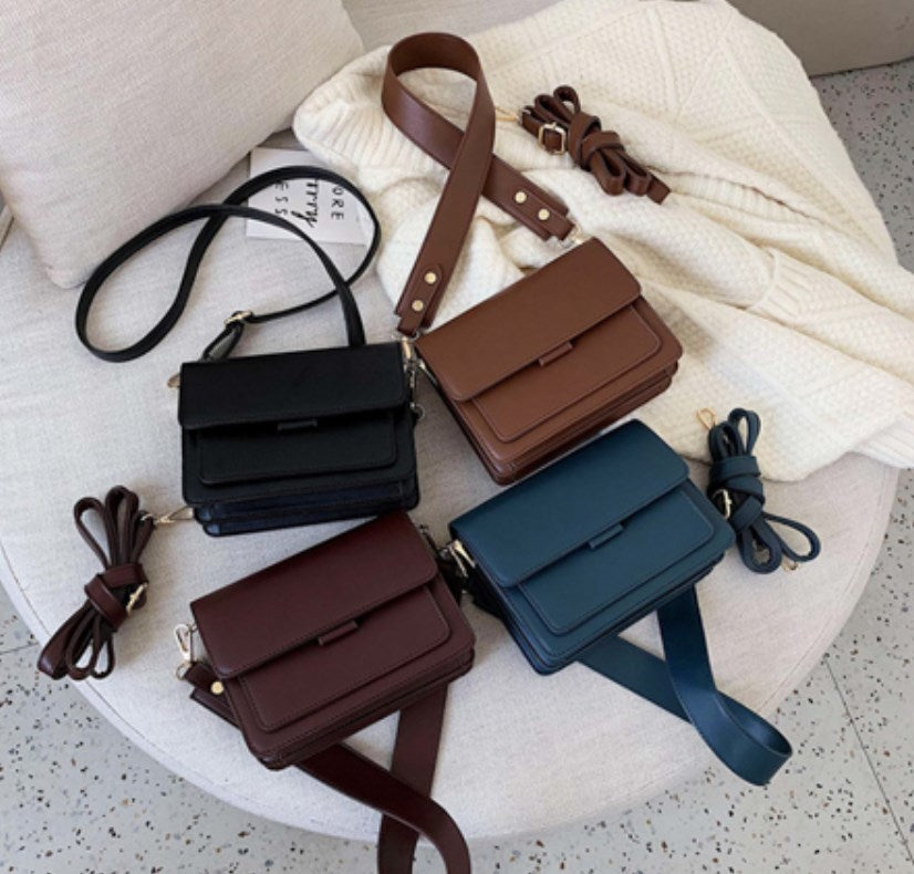 Cyflymder New Mini Lightweight PU Leather Flap Bags For Women Summer Lady Shoulder Handbag Simple Female Daily Flap Crossbody Bag