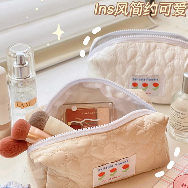 Cyflymder Pillow Pencil Case Girl Makeup Bag Portable Stationery Bag Large-capacity Student Pencil Case Coin Bag Pochette Storage Bag