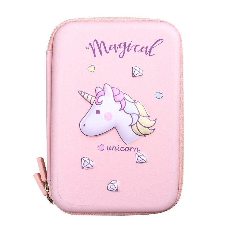 Cyflymder Unicorn Pencil Cases Kawaii School Pencil Case Student Pencilcases Stationery Trousse Scolaire School Supplies Cute Pencil Box