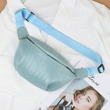 Cyflymder Fashion Chain Fanny Pack Banana Waist Bag New Brand Belt Bag Women Waist Pack PU Leather Chest Bag Belly Bag Woman Bag