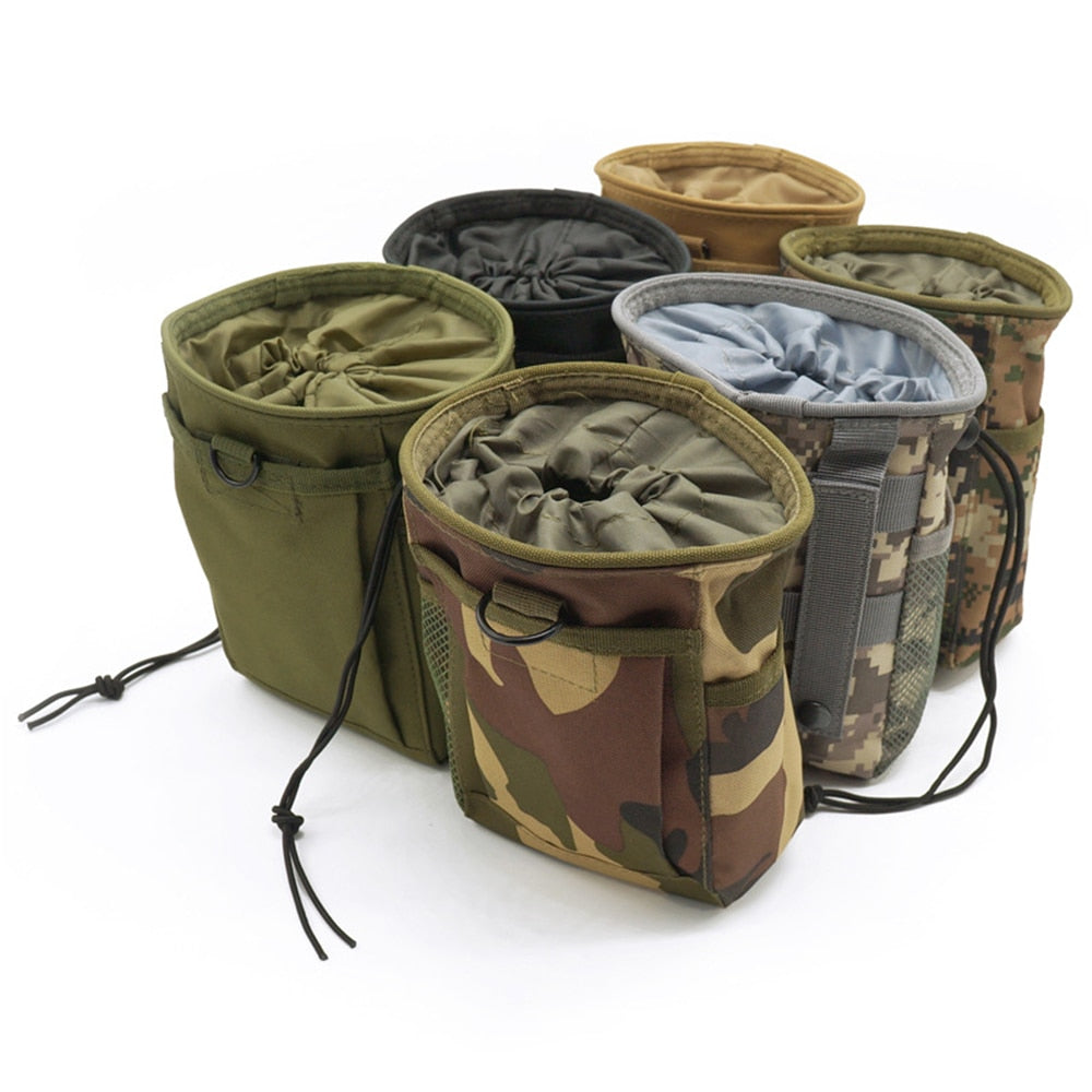 Cyflymder Molle System Hunting Tactical Magazine Dump Drop Pouch Recycle Waist Pack Ammo Bags Airsoft Military Accessories Bag Pouches