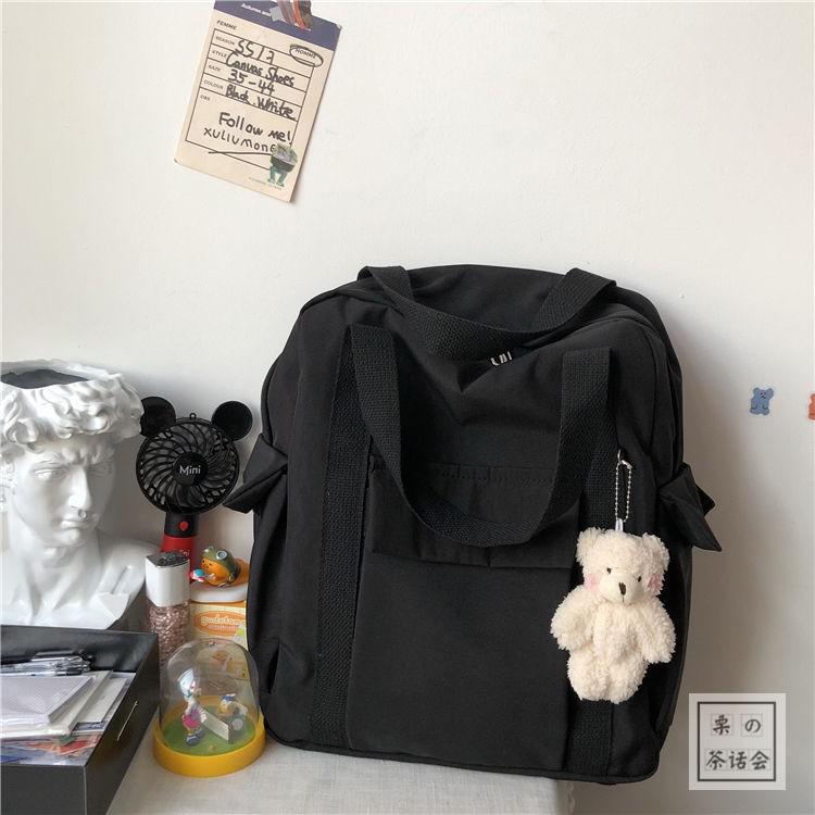 Cyflymder ins Japanese Harajuku girl backpack, Mori literature and art small fresh schoolbag female simple and versatile backpack