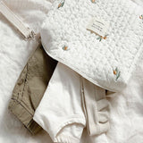 Cyflymder Cotton Mom Bag Organizer Cute Bear Embroidery Mommy Single Bag Zipper Newborn Baby Diaper Bag Nappy Travel Stroller Storage Package Bag