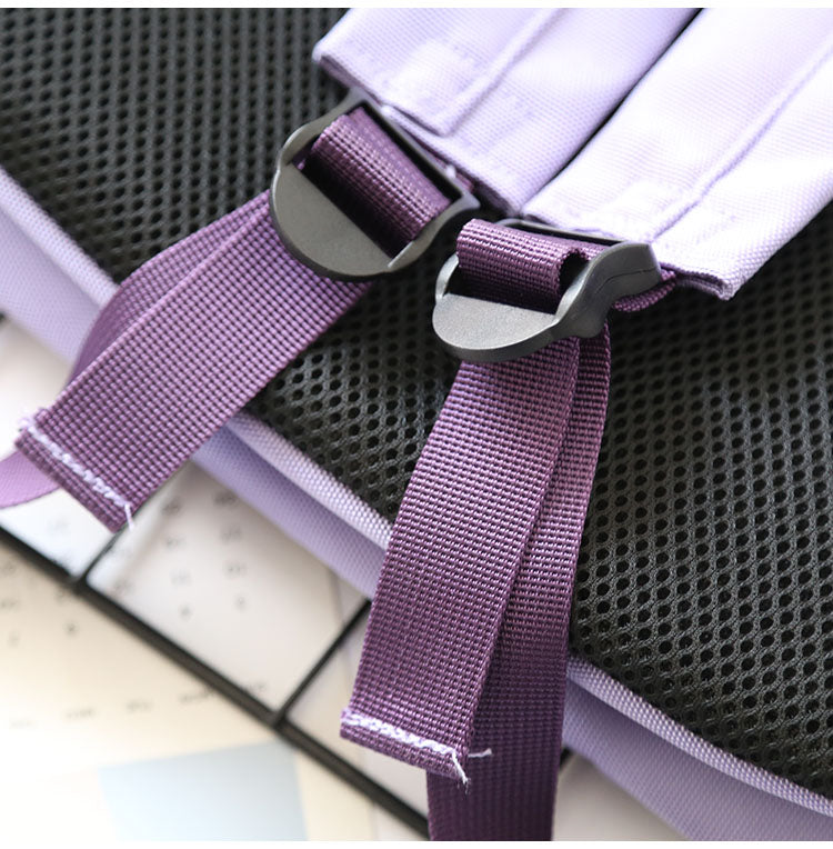 Cyflymder Purple Simple Backpack Women Solid Color Waterproof Shoulder School Bags Female College Large-capacity Travel Backpacka Mochilas