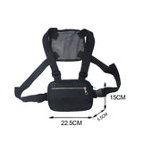 Cyflymder Vest-Style Large Space Chest Bag Retro Square Chest Bag  Streetwear Shoulder Functional Backpack Tactics Funny Pack