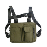 Cyflymder Female Hip-hop Tactical Street Fashion Features Gray Army Green Chest Bag Men's Adjustable Pocket Sports Vest Bags