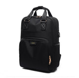 Cyflymder Stylish Waterproof Laptop Backpack 15.6 Women Fashion Backpack for Girls Black Backpack Female large Bag 13 13.3 14 15 inch