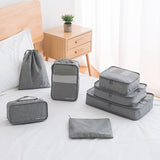 Cyflymder 7PCS/Set High Quality New Oxford Cloth Ms Travel Mesh Bag In Bag Luggage Organizer Packing Cube Organiser For Clothing