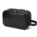Cyflymder Thick Leather Clutch Bag mens wash bag storage bag genuine leather Toiletry kits bag real cowskin make up day clutch