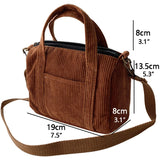 Cyflymder Mini Tote Bag Handbags for Women Girls Purses Casual Autumn and Winter Small Solid Color Shoppers Crossbody Bags