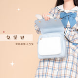 Cyflymder Japanese Student Sweet Lolita Jk Uniform Backpack Cute Lace Bowknot Jk Kawaii Girl School Bag Loli Cosplay Lolita Loli Bag Cos