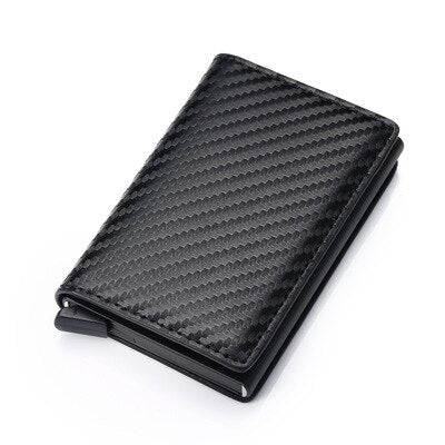 Cyflymder Blocking Credit Card Holder for Male Anti Theft Men Wallets PU Leather Short Purse for women Bank ID Card Holder Business