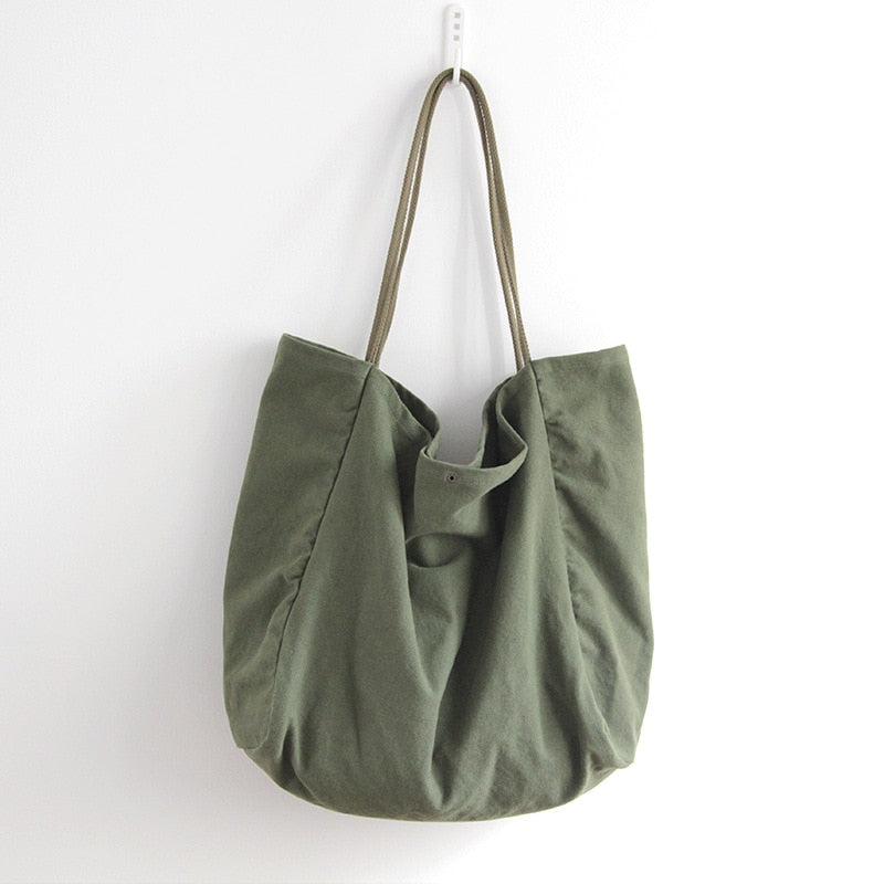 Cyflymder Corduroy Canvas Shoulder Bag With Inner Pocket Handbag Purse Large Capacity Schoolbag Casual Tote For Women Girls
