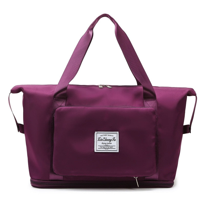 Cyflymder Large Capacity Folding Travel Bags Waterproof Tote Handbag Travel Duffle Bags Multifunctional Women Travel Bags