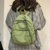 Japanese Girl Small Backpack Women Vintage Canvas School Backpack Bag for Teens Female Original Niche Ruckpack Ins School Bags