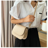 Cyflymder Simple Trend Crossbody Bags for Women Solid Wild Flap Shoulder Bag Lady Designer Small Women's Handbags and Purses New Fashion