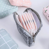 Cyflymder New Sanitary Pad Pouch Mini Folding Women Cute Bag For Gaskets Napkin Towel Storage Bags Pouch Case Sanitary Pad Organizer